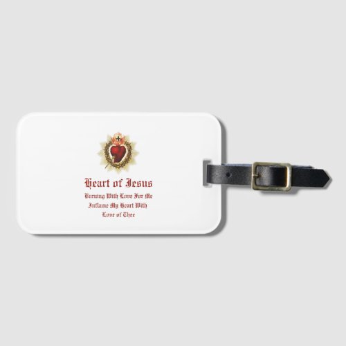 Sacred Heart of Jesus Luggage Tag