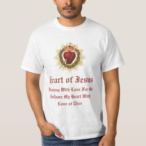Sacred Heart of Jesus Mens  Long Sleeve T_Shirt