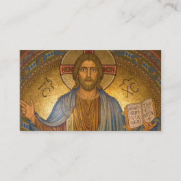 Sacred Heart Of Jesus Mosaic Business Card