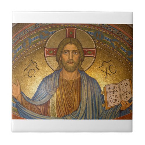 Sacred Heart Of Jesus Mosaic Ceramic Tile