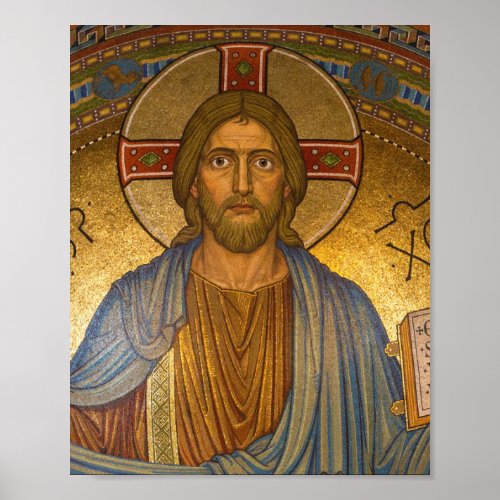 Sacred Heart Of Jesus Mosaic Poster