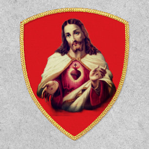Sacred Heart of Jesus painting - Portugal Patch