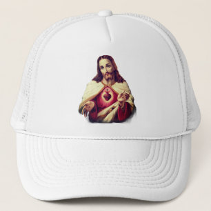 Sacred Heart of Jesus painting - Portugal Trucker Hat