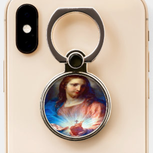 Sacred Heart of Jesus Phone Ring Stand