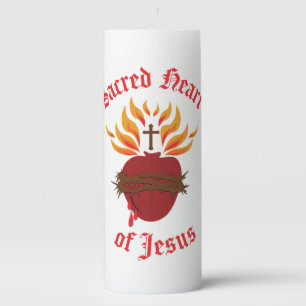 Sacred Heart of Jesus Pillar Candle