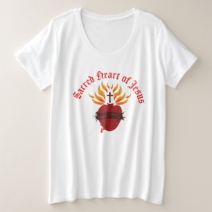 Sacred Heart of Jesus Plus Size T-Shirt