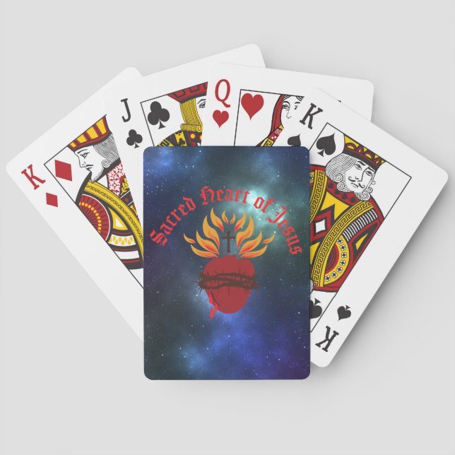 Sacred Heart of Jesus Poker Cards (Back)