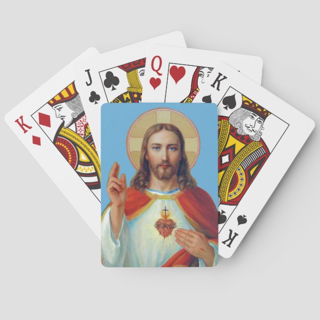 Sacred Heart of Jesus Poker Cards (Back)