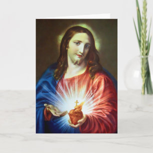 Sacred Heart of Jesus Pompeo Batoni Religious Art Card