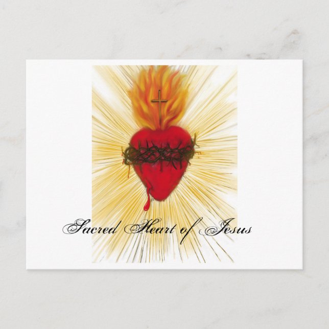 Sacred Heart of Jesus- post card (Front)