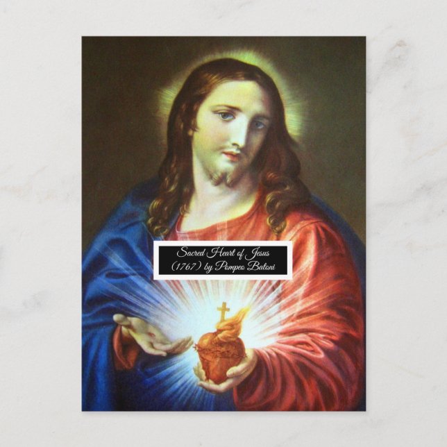 Sacred Heart of Jesus Postcard (Front)