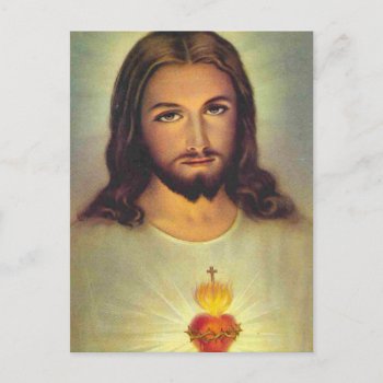 Sacred Heart Of Jesus Postcard by ZazzleArt2015 at Zazzle
