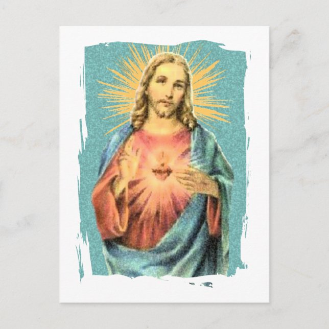 Sacred Heart of Jesus Postcard (Front)