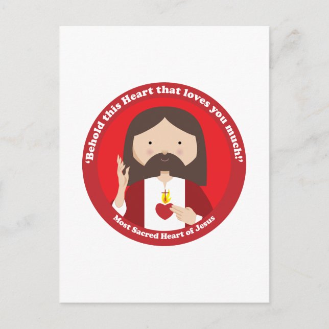 Sacred Heart of Jesus Postcard (Front)