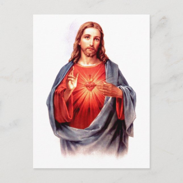 Sacred Heart of Jesus Postcard (Front)