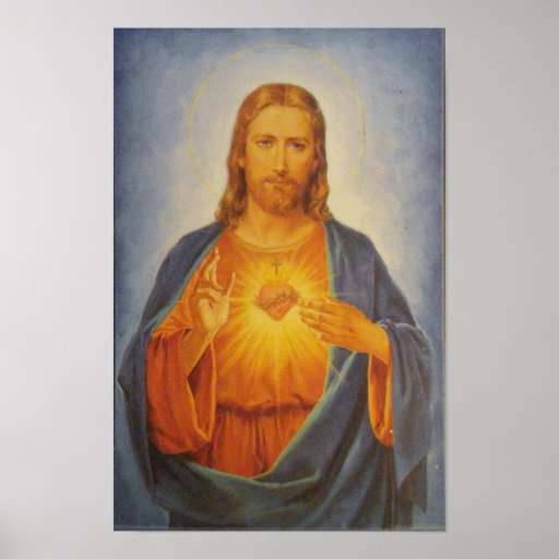 Sacred Heart of Jesus Poster | Zazzle