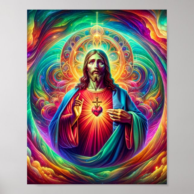 Sacred Heart of Jesus Poster (Front)