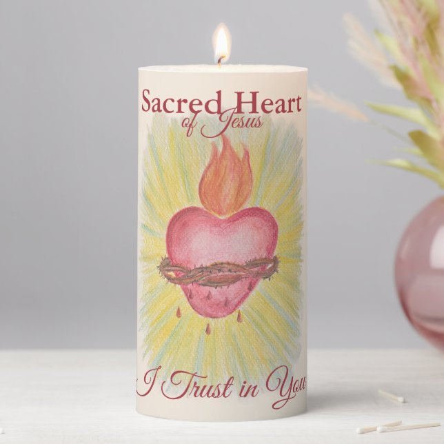 Sacred Heart of Jesus Prayer Candle  (In Situ)