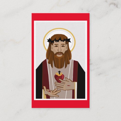 Sacred Heart of Jesus prayer card