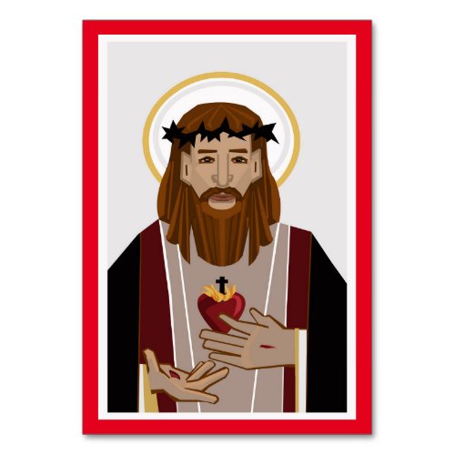 Sacred Heart of Jesus prayer card