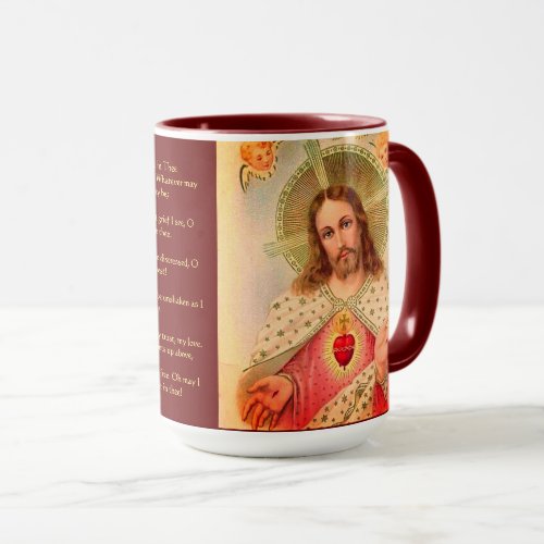 Sacred Heart of Jesus Prayer Mug