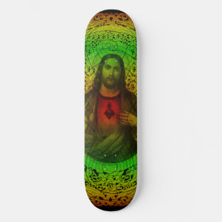 Sacred Heart Of Jesus Rastafari Skateboard Deck