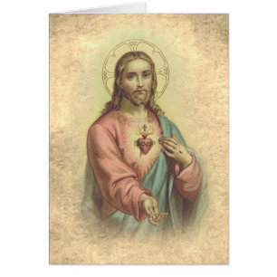 Sacred Heart of Jesus Religious Catholic Cards