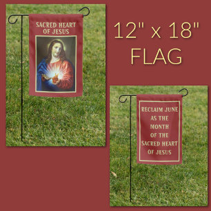 Sacred Heart of Jesus religious Christian, Garden Flag