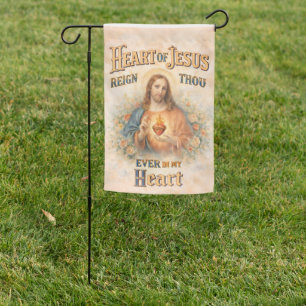 Sacred Heart of Jesus Religious Garden Flag