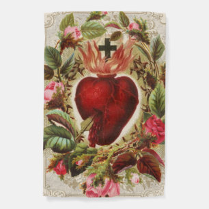 Sacred Heart of Jesus Religious Garden Flag