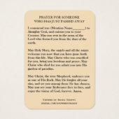 Sacred Heart of Jesus Religious Sympathy Funeral (Back)