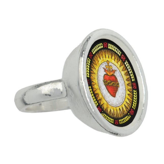 Sacred Heart of Jesus Ring (Side)