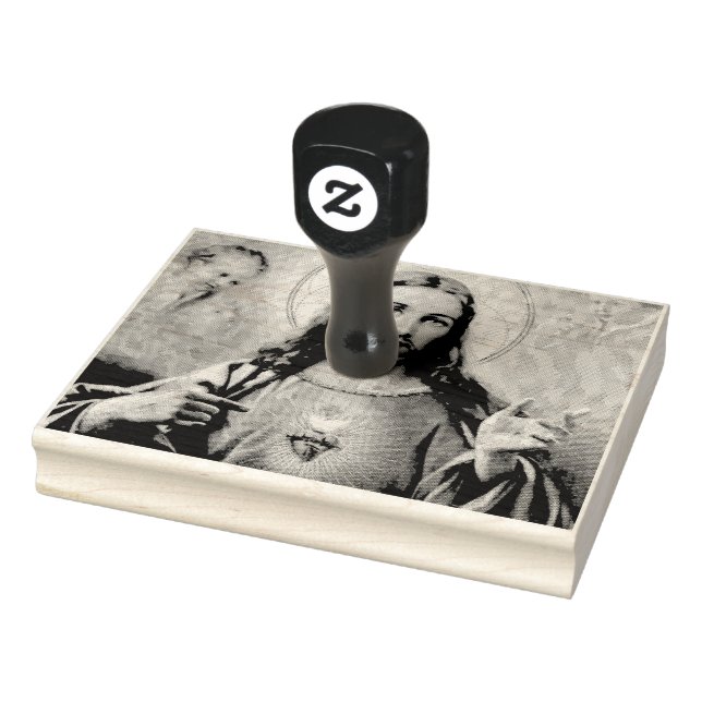 Sacred Heart of Jesus Rubber Stamp (Stamp)