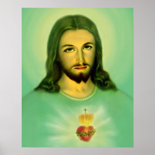 Sacred Heart of Jesus  Sagrado Corazon de Jesus Poster