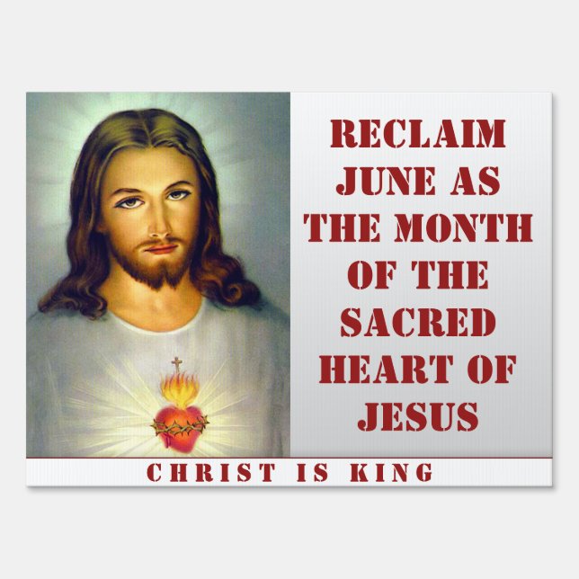 Sacred Heart of Jesus Sign (Front)