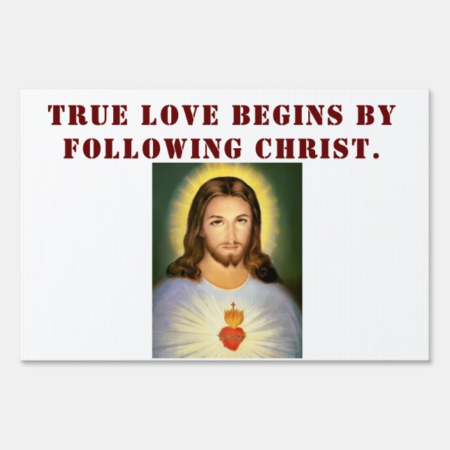 Sacred Heart of Jesus Sign (Back)