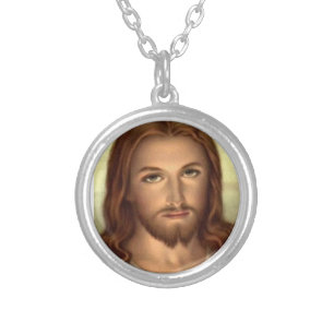 Sacred Heart of Jesus Silver Plated Necklace
