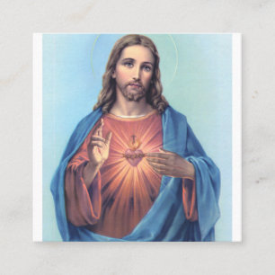 Sacred Heart Of Jesus Square Business Card