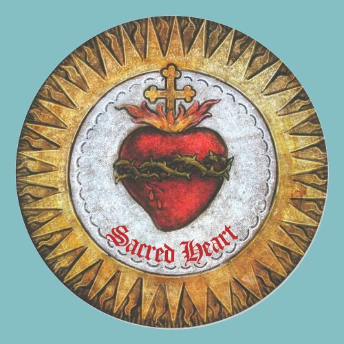 Sacred Heart of Jesus Stained Glass Classic Round Sticker