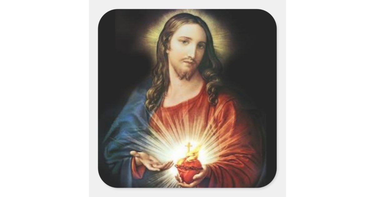 Sacred Heart Of Jesus Stickers Zazzle