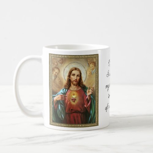 Sacred Heart of Jesus Surrender Prayer Coffee Mug