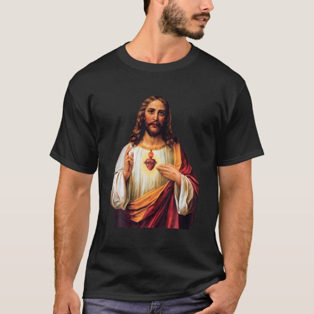 Sacred Heart Of Jesus T-Shirt (Front)