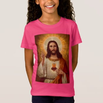 Sacred Heart Of Jesus T-shirt by stargiftshop at Zazzle
