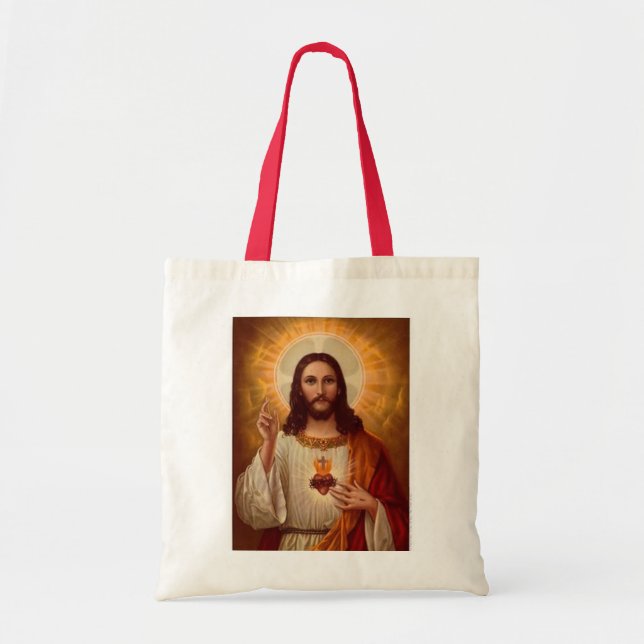 Sacred Heart of Jesus Tote Bag (Front)