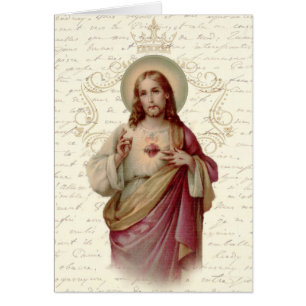Sacred Heart of Jesus Vintage Religious Cards