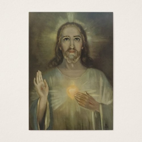 Sacred Heart of Jesus wprayer Holy Cards