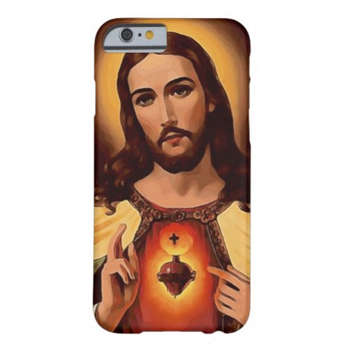 Sacred Heart of Jesus Watercolor Print Barely There iPhone 6 Case