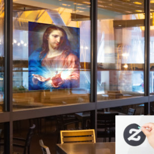 Sacred Heart of Jesus Window Cling
