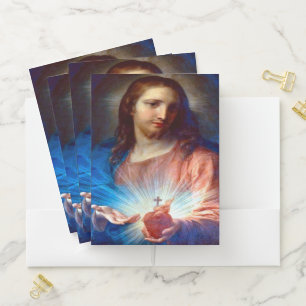 Sacred Heart of Jesus with Consecration Prayer Pocket Folder