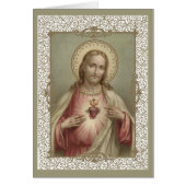 Sacred Heart of Jesus with decorative border (Front)